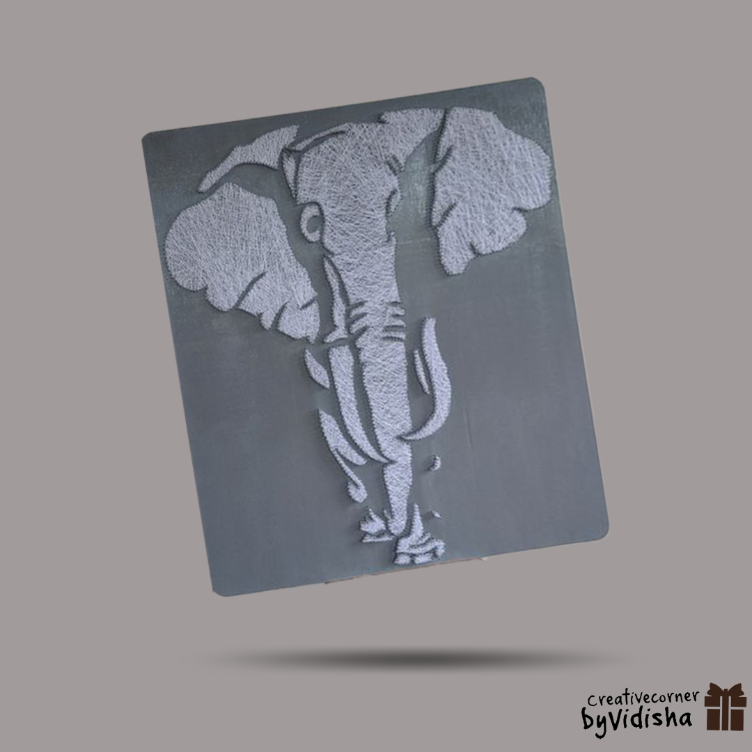 Buy Graceful Giants: Elephant Portrait String Art