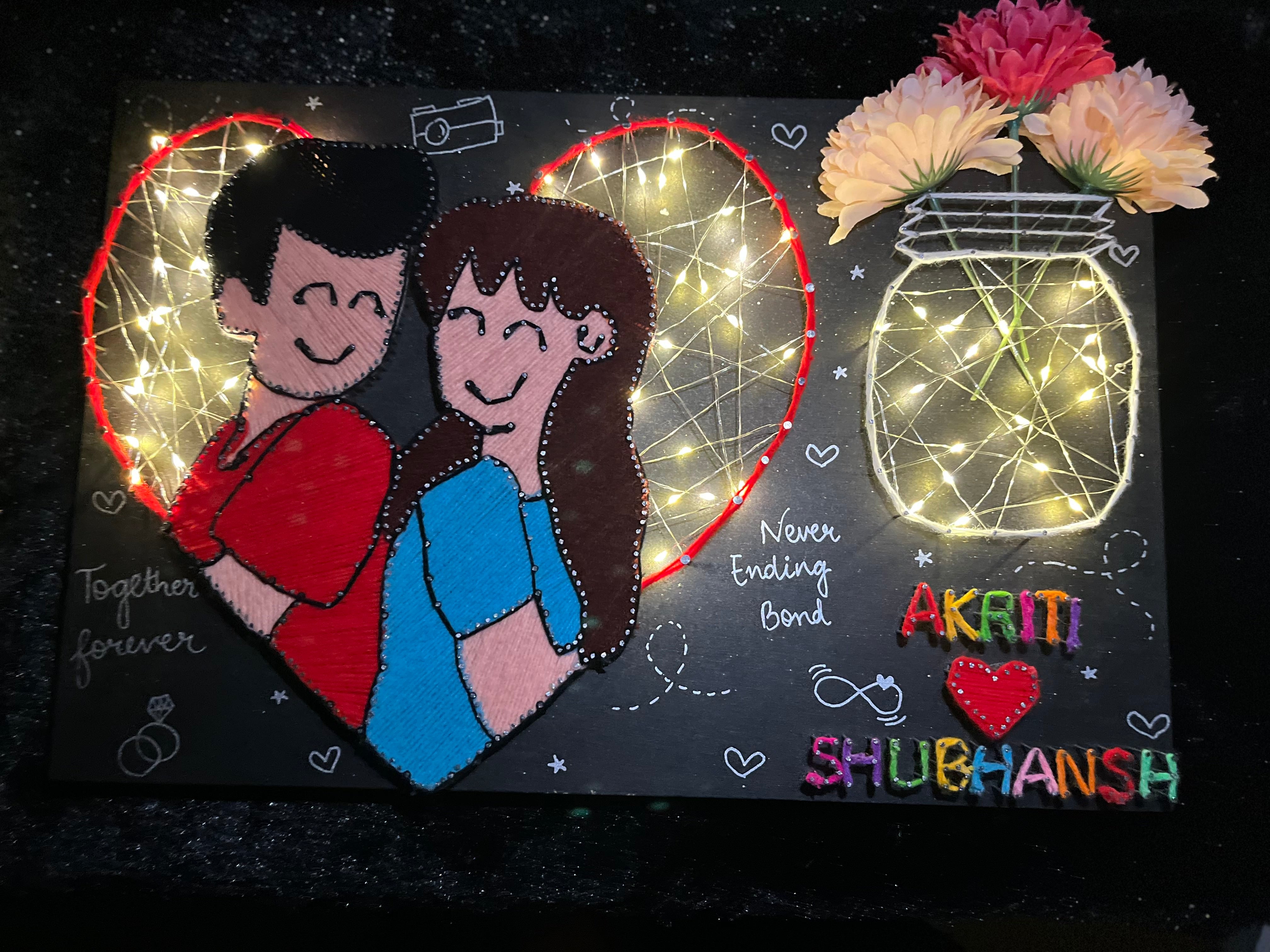 Heartstrings: A Romantic String Art