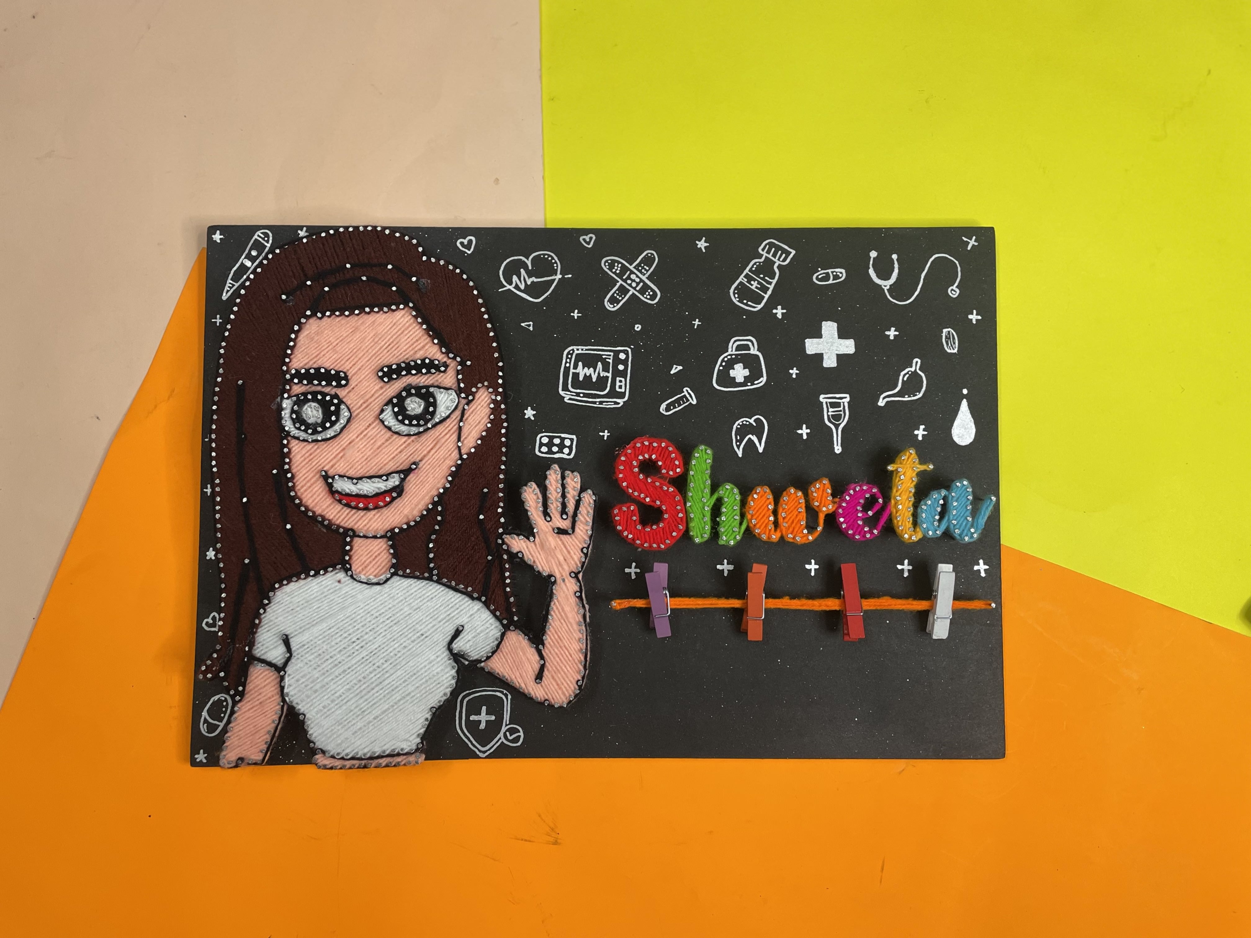 A String Art Portrait For Her