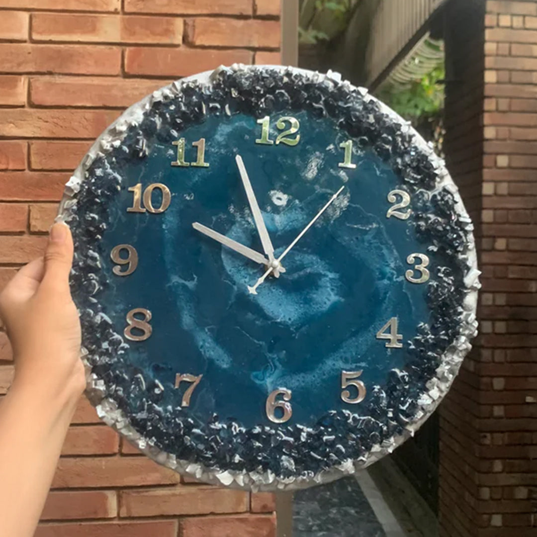 Resin Art Clock