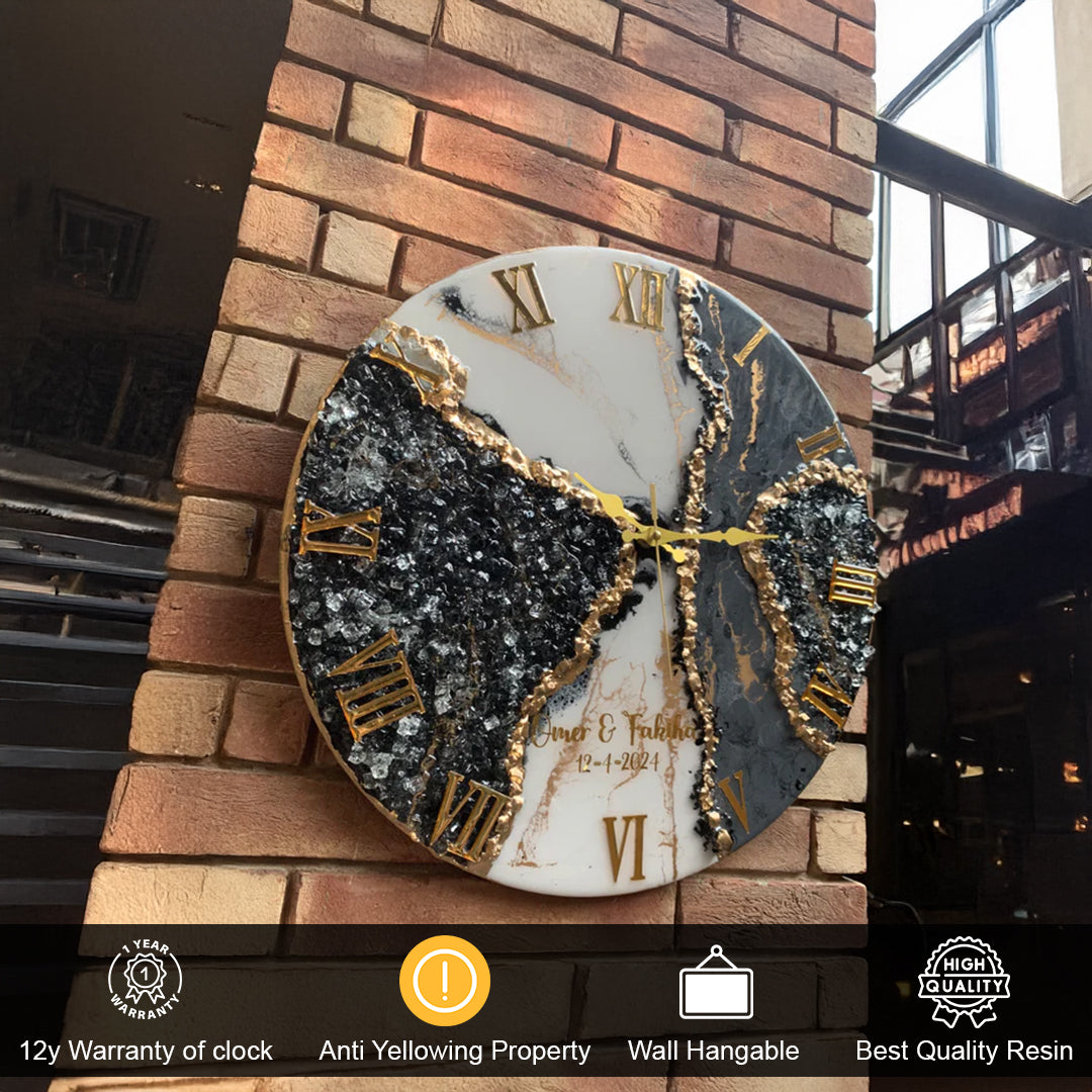 Resin Art Clock