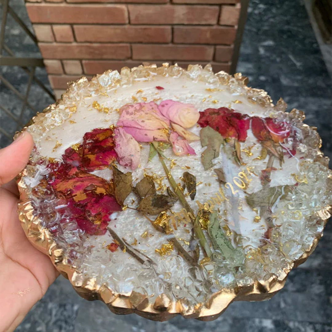 Resin Rose Flowers Frame