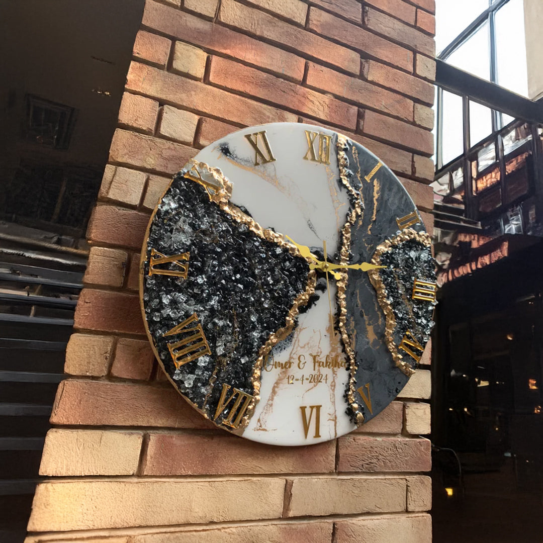 Resin Art Clock