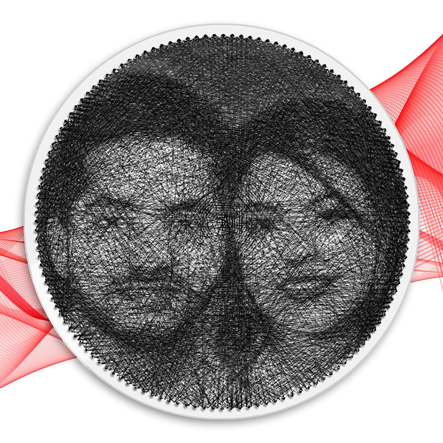 String Art Portrait of A couple in threads