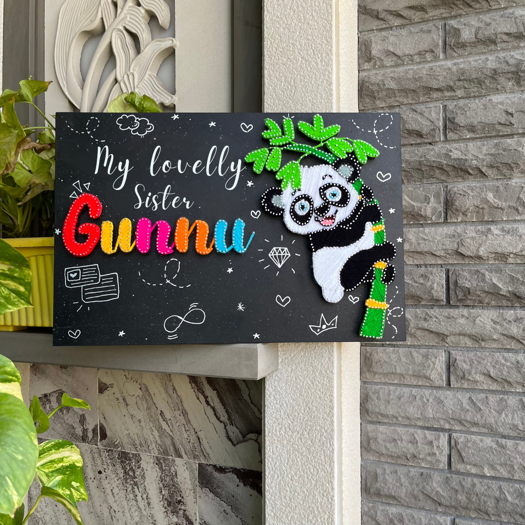 PANDALICIOUS RAKHI  BASH: A PANDA STRING ART MASTERPIECE