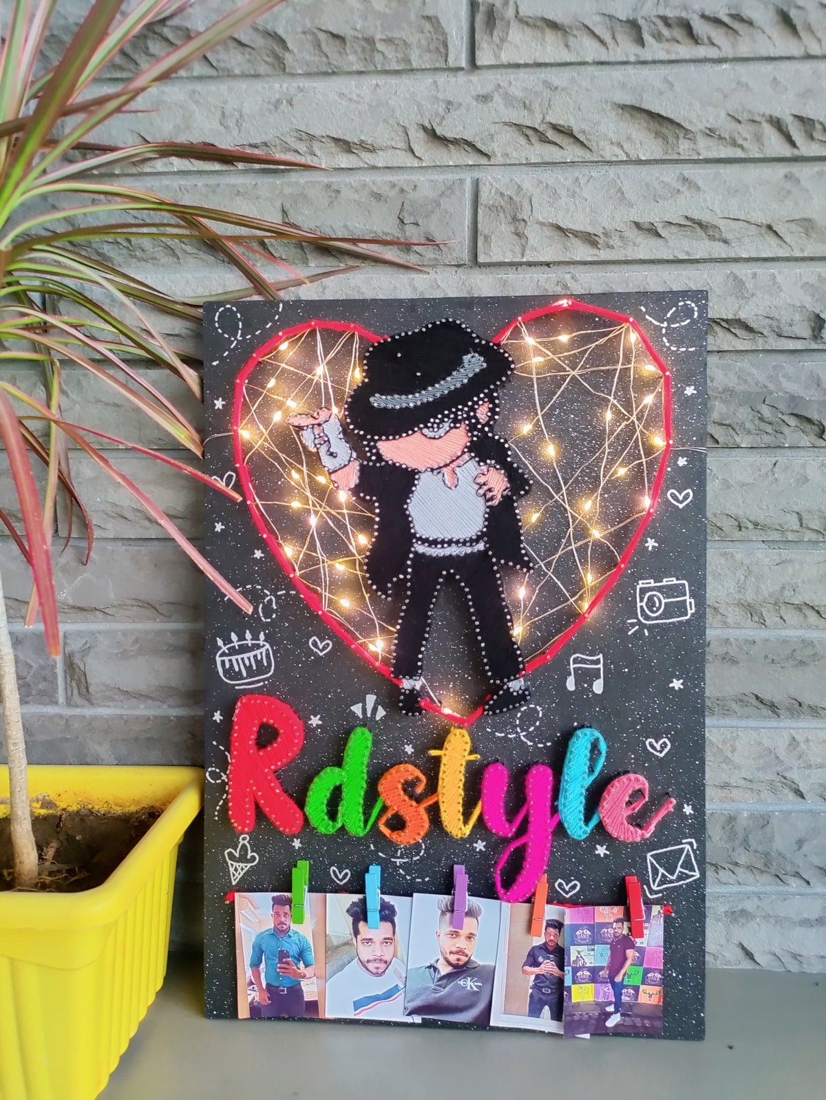 Personalized Threads: Name String Art