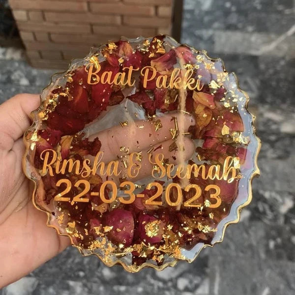 Rose Preservation Resin Plate