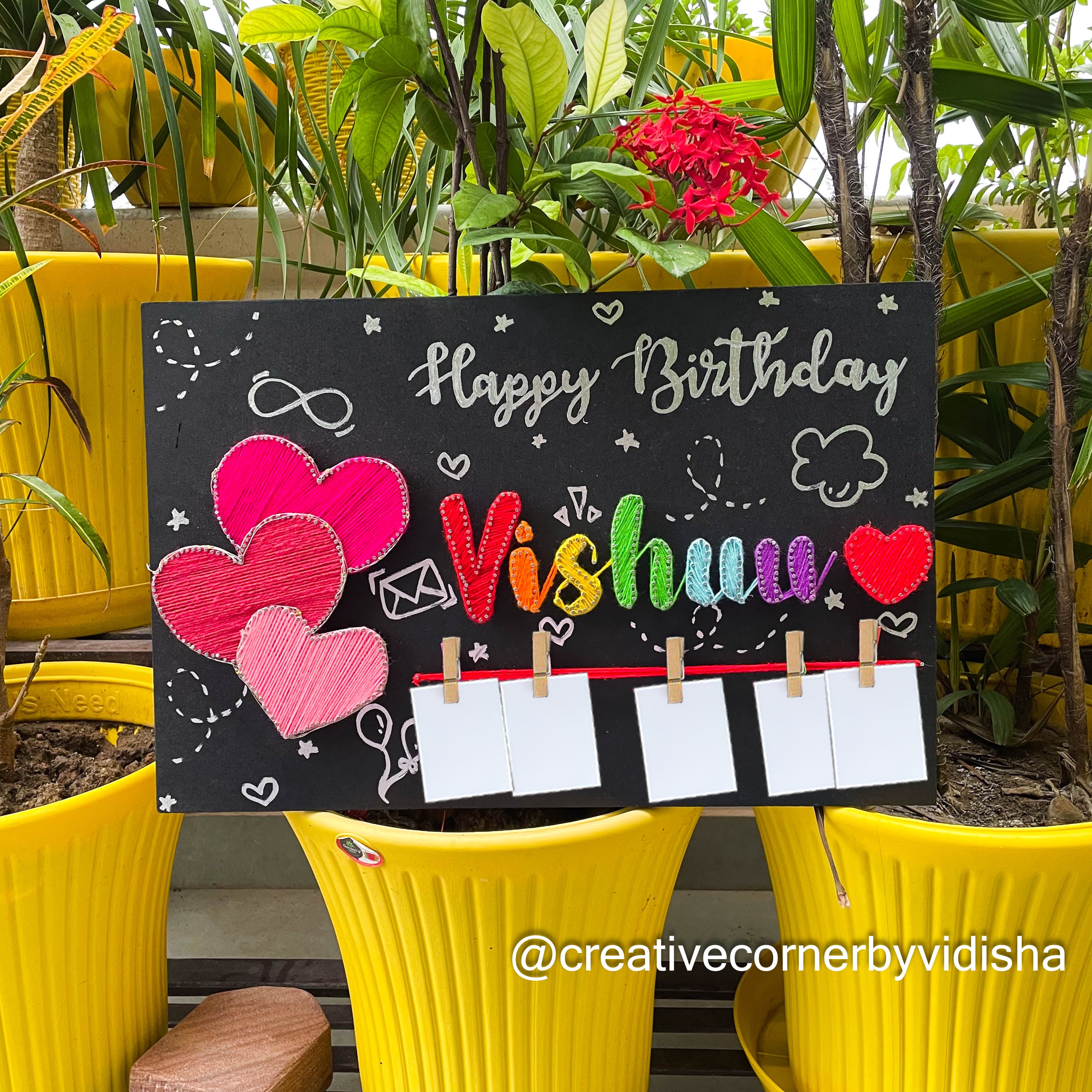 Heartfelt Wishes: A Birthday String Art Masterpiece