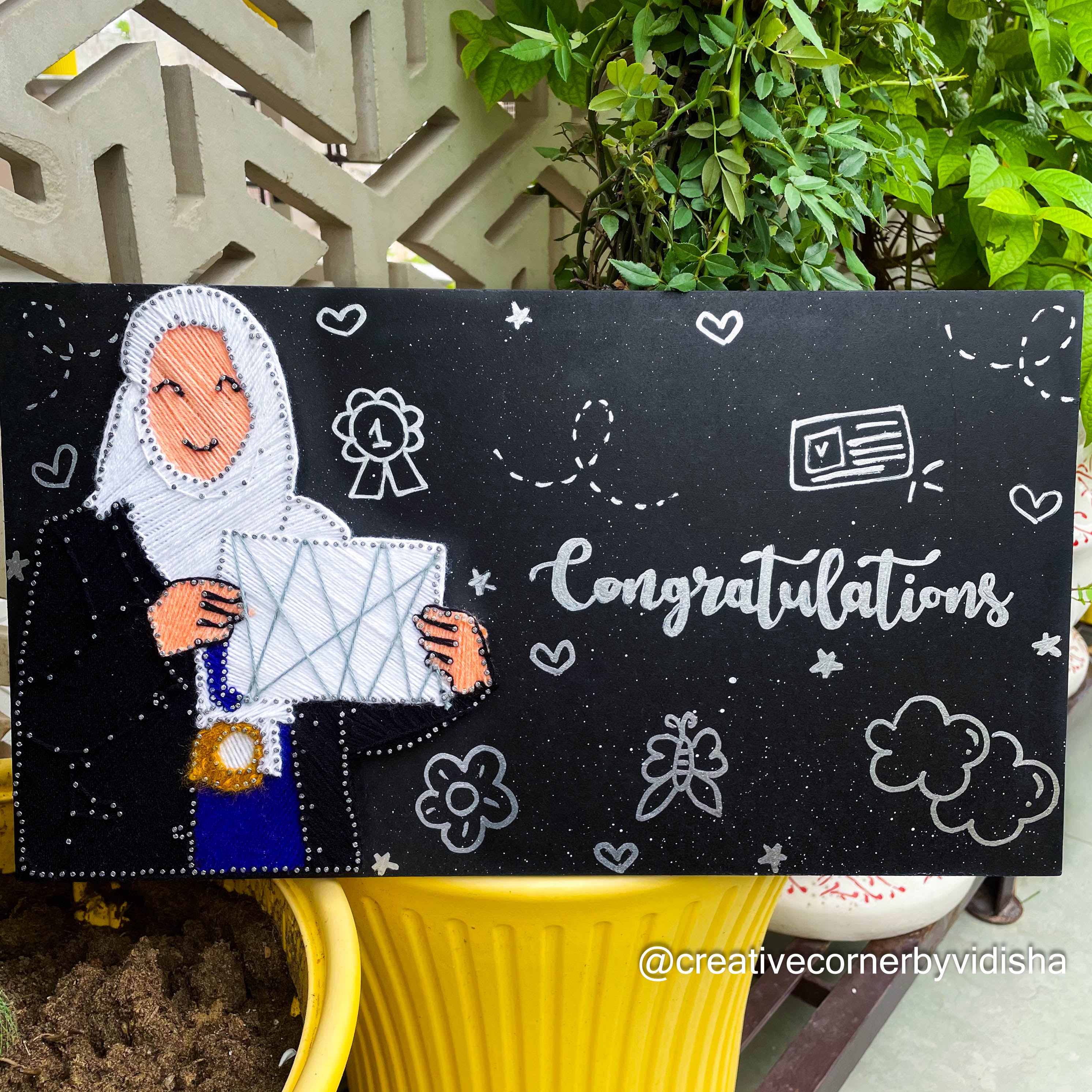 Cheers to You: Congratulations String Art Tribute