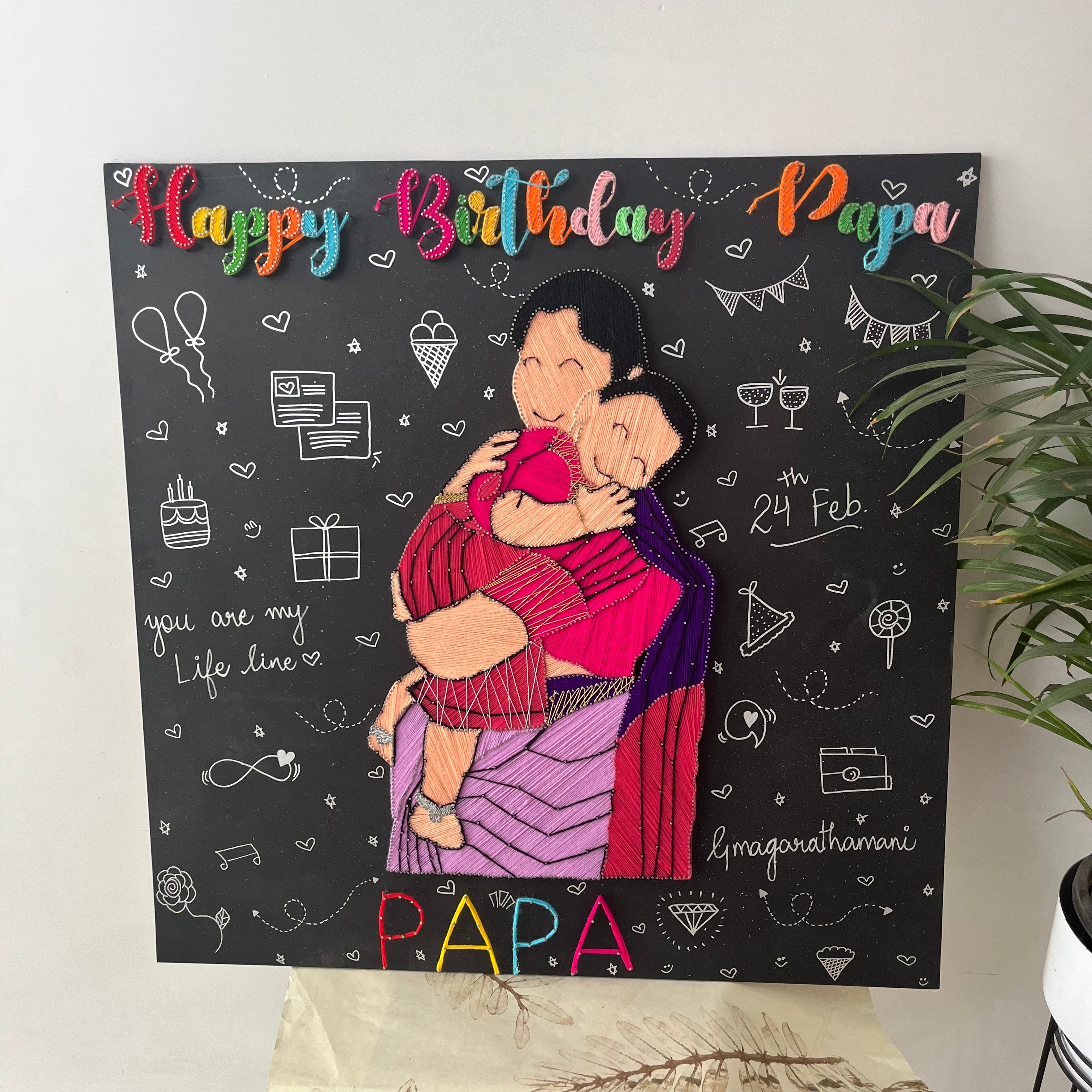 birthday bliss string art