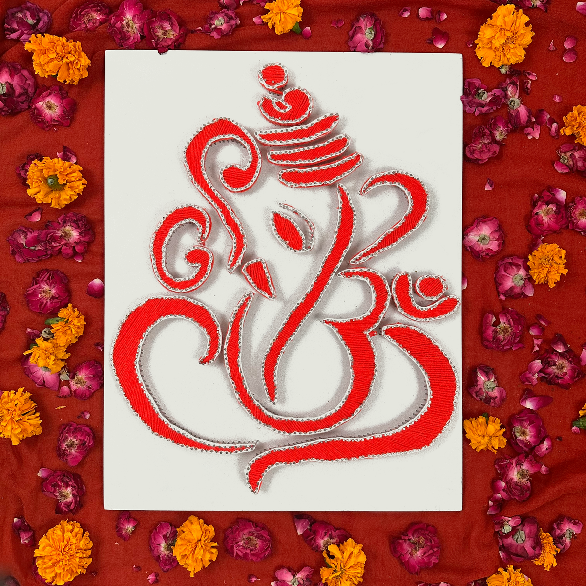 Diwali Decor : Lord Ganesh Ji String Art