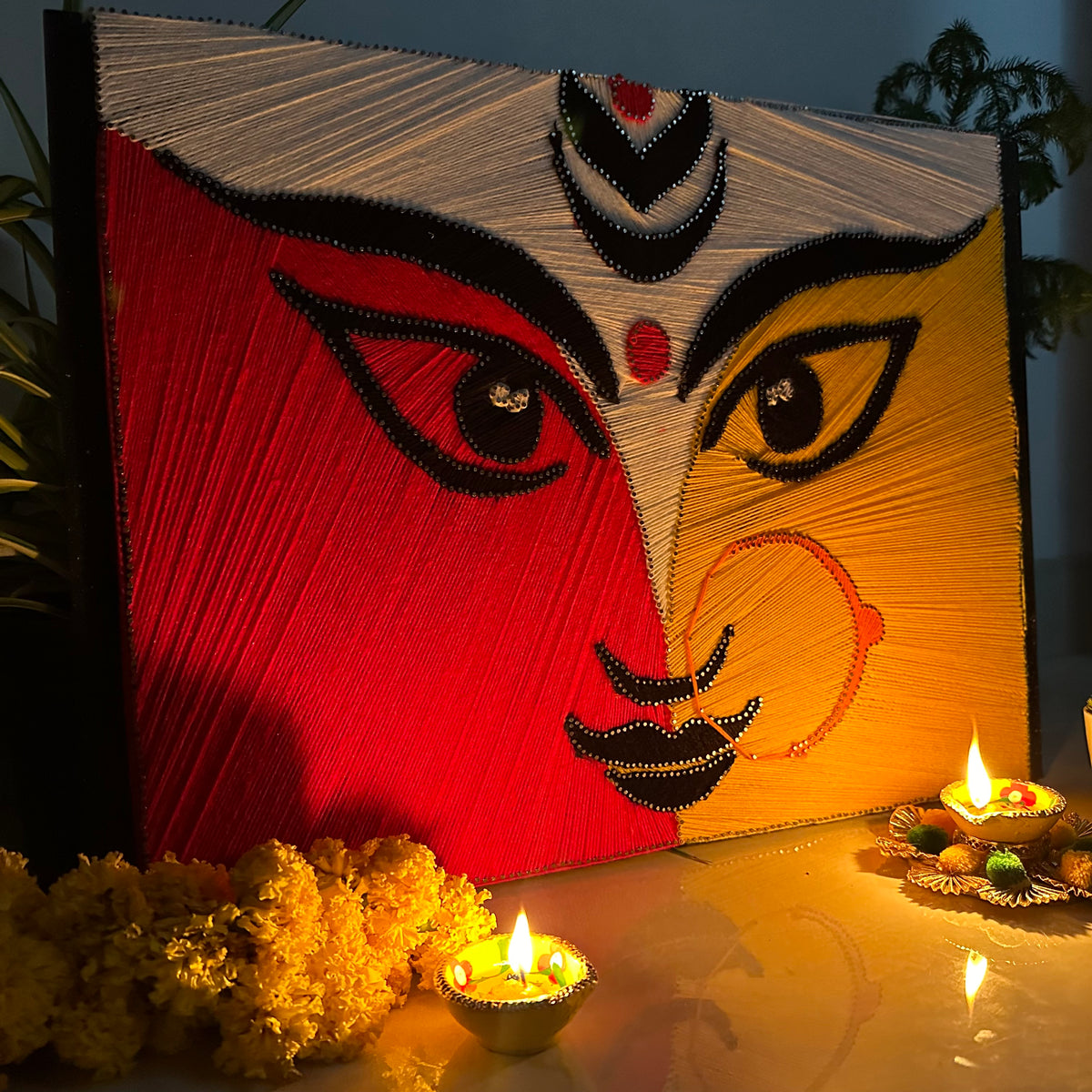 Godess Durga Shakti : Festival string art