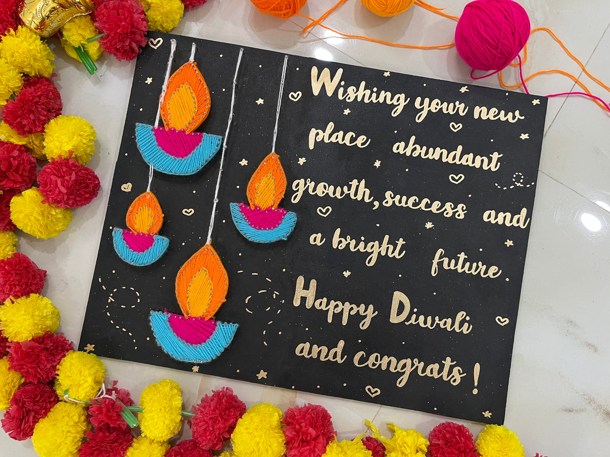 Radiant Diwali Threads: With a Customised Message .