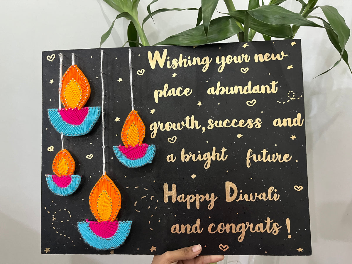 Radiant Diwali Threads: With a Customised Message .