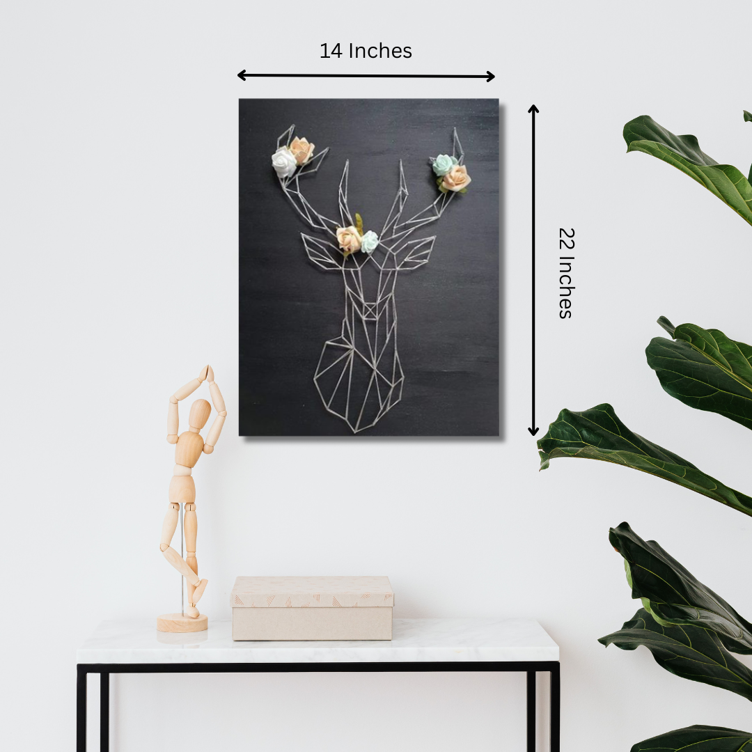Whimsical Fawn: Adorable Deer String Art Accent