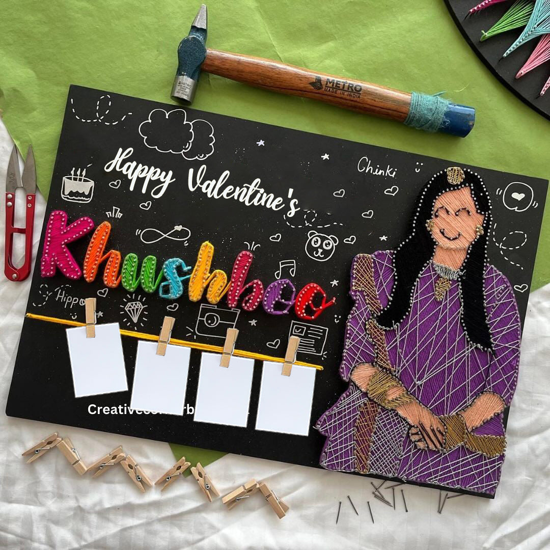 String Art Portrait: A Heartfelt Masterpiece for a Valentine's Gift