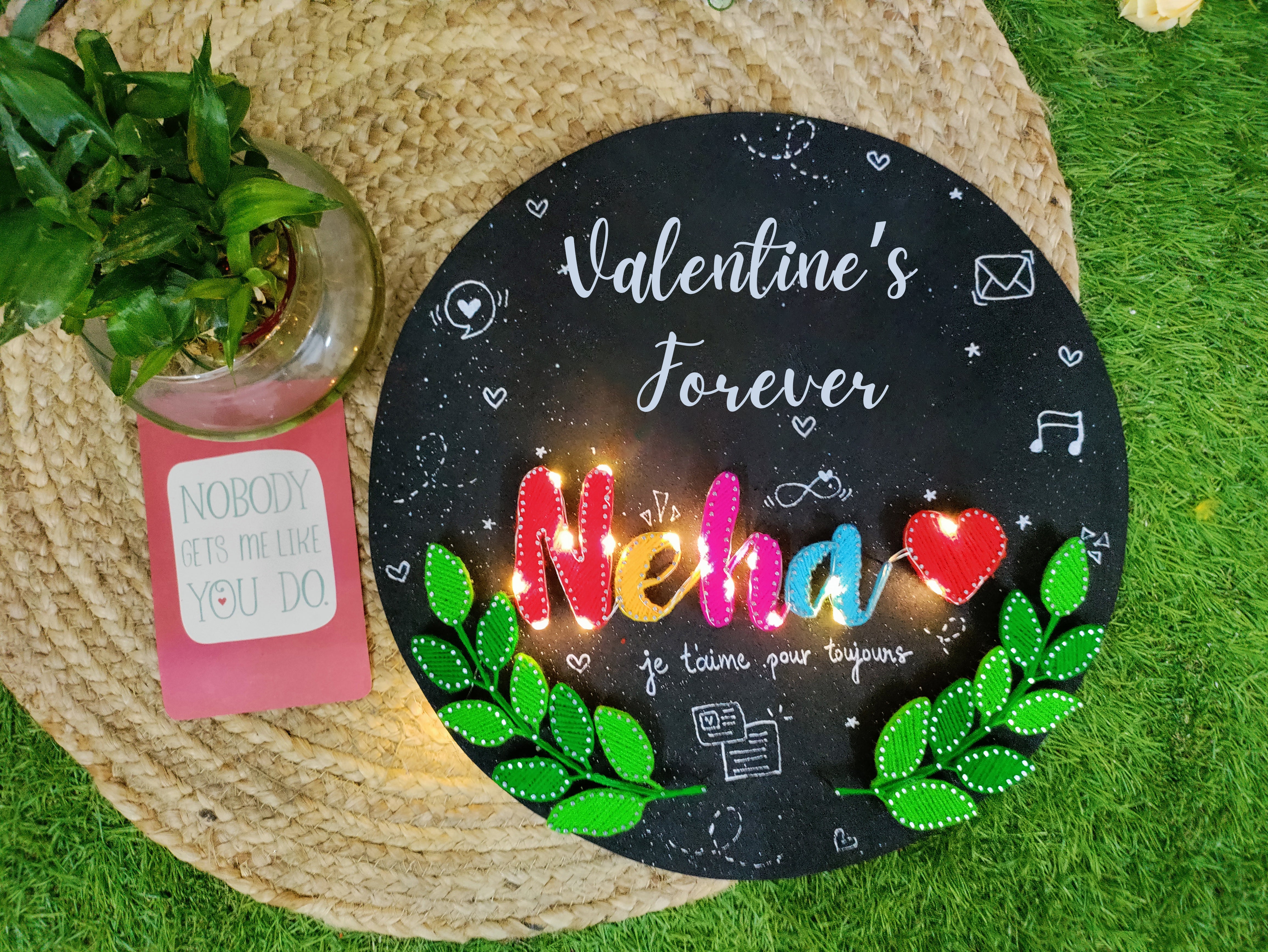 Whirlwind of Love: A Circular Valentine’s Leaf String Art