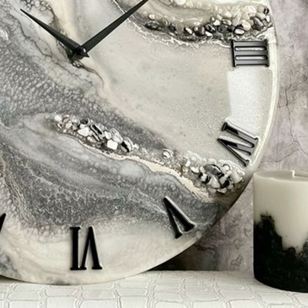 Soft Granite Resin Clock – A Classic Yet Modern Accent