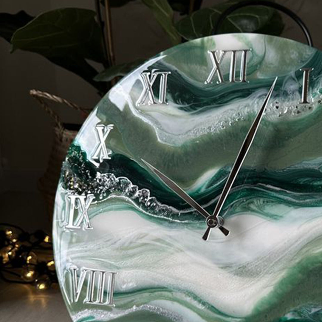 Whispers of Time – Elegant Resin Clock with a Story