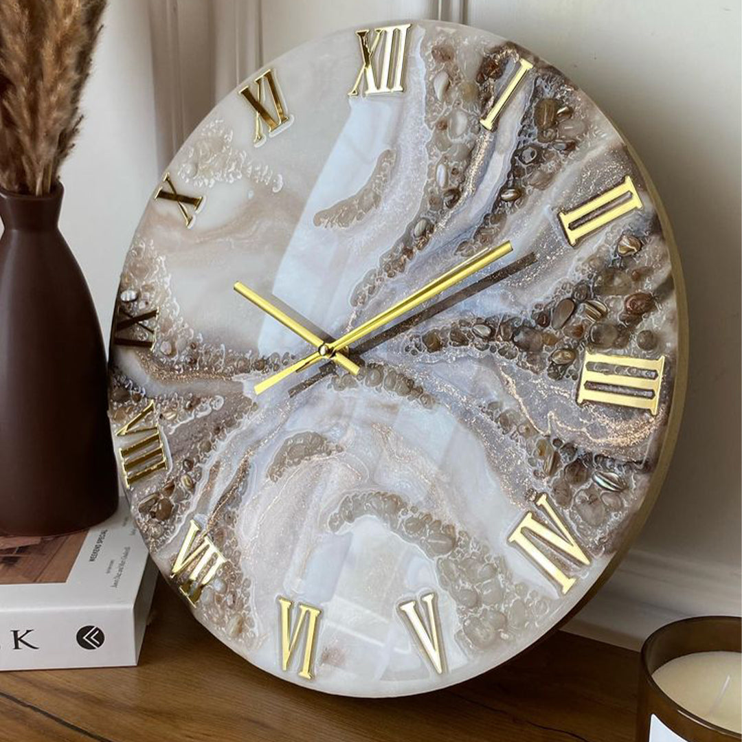 Modern Resin Art Clock – Elevate Your Interior Design