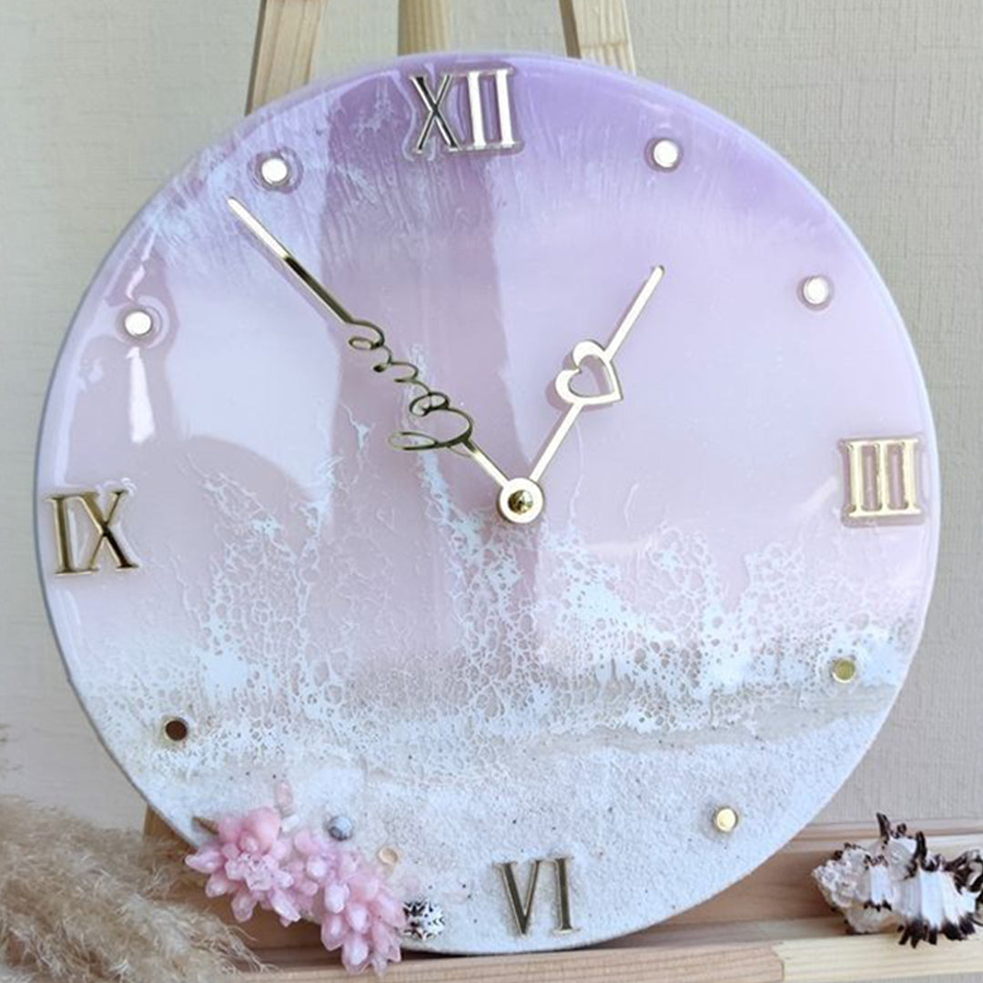 Glamorous Resin Art Clock – A Touch of Elegance for Your Home