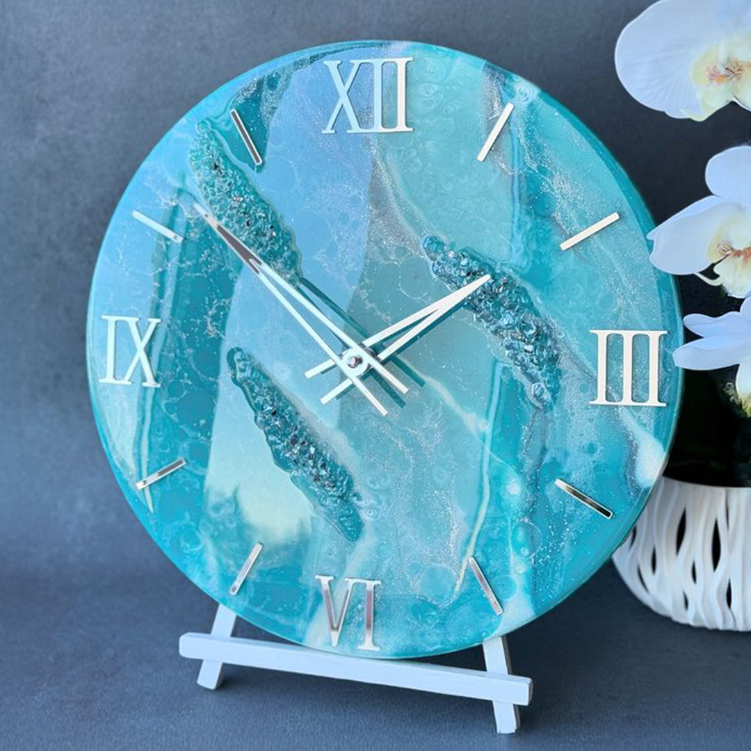 Vibrant Resin Clock – A Pop of Color for Any Room