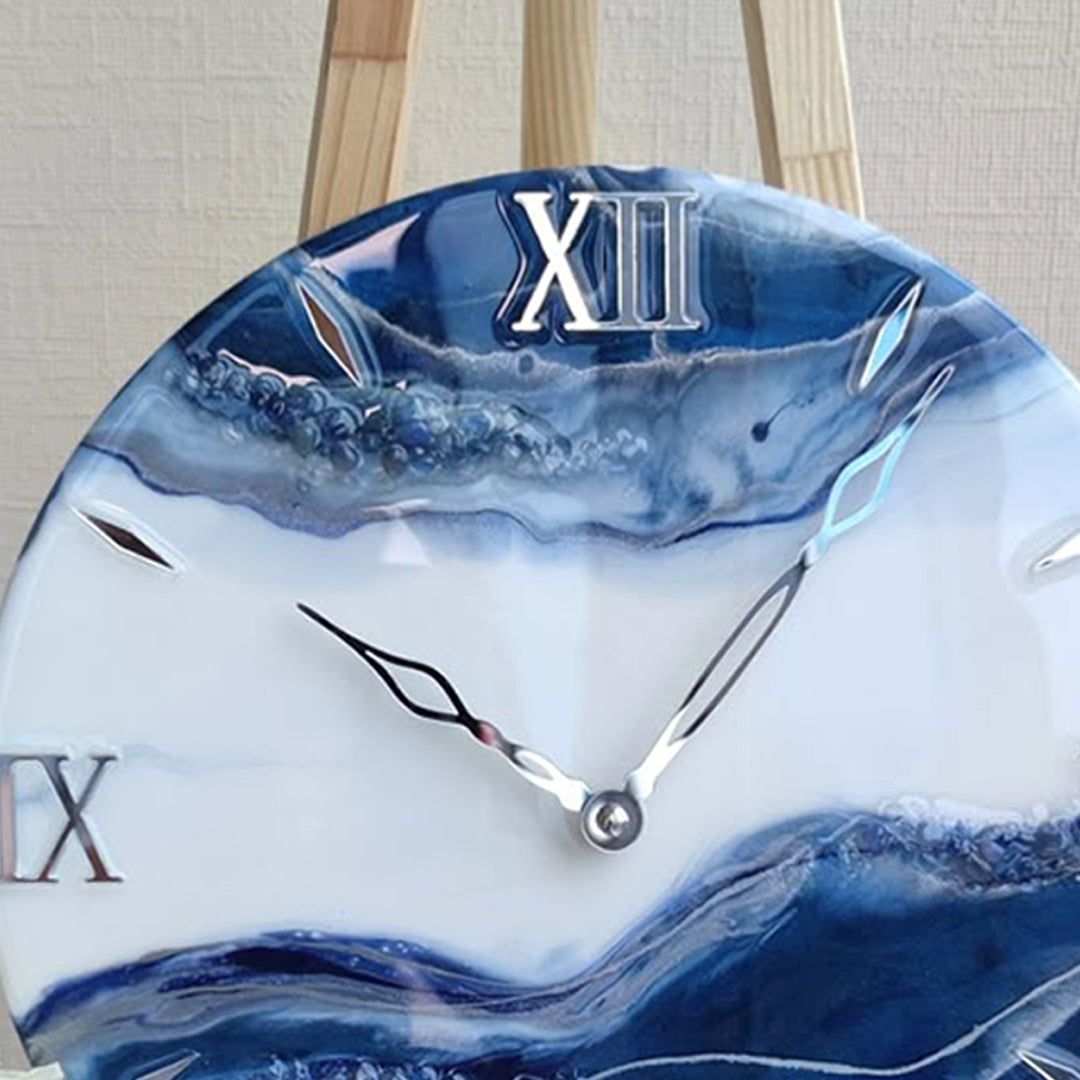 Elegant Resin Art Clock – A Stunning Timepiece for Any Space