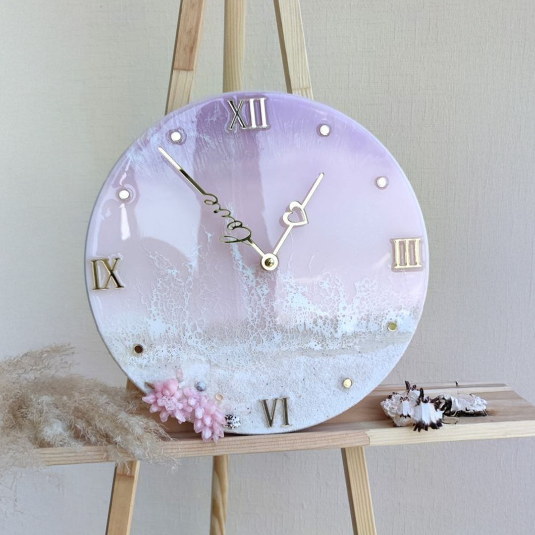 Glamorous Resin Art Clock – A Touch of Elegance for Your Home