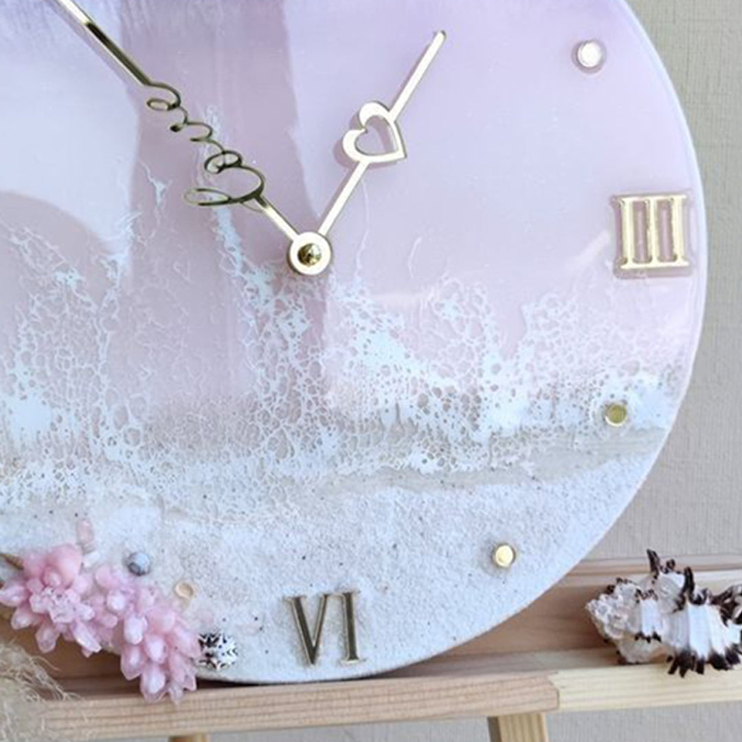 Glamorous Resin Art Clock – A Touch of Elegance for Your Home