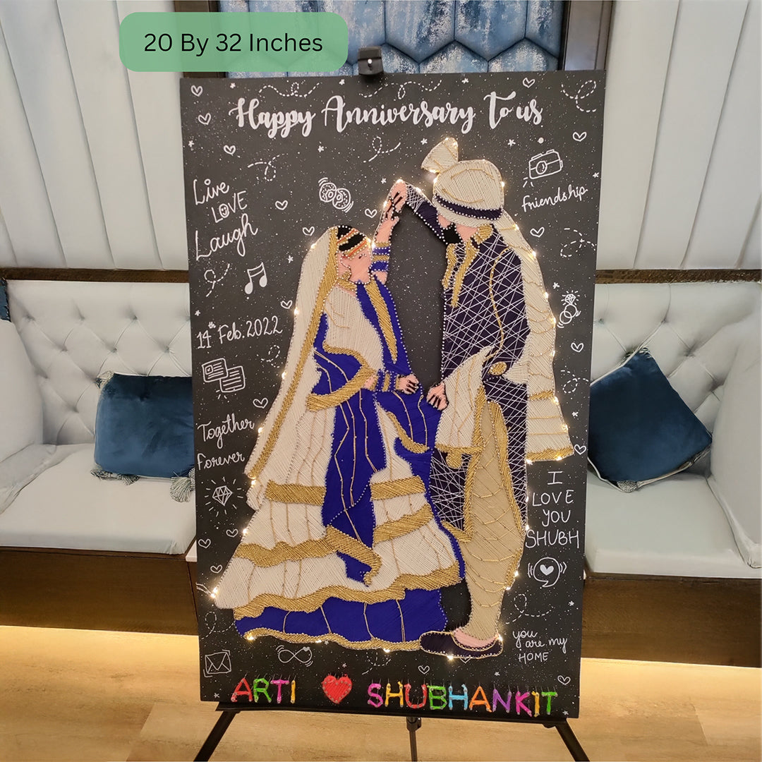 Threaded Memories: A Customized String Art Anniversary Gift