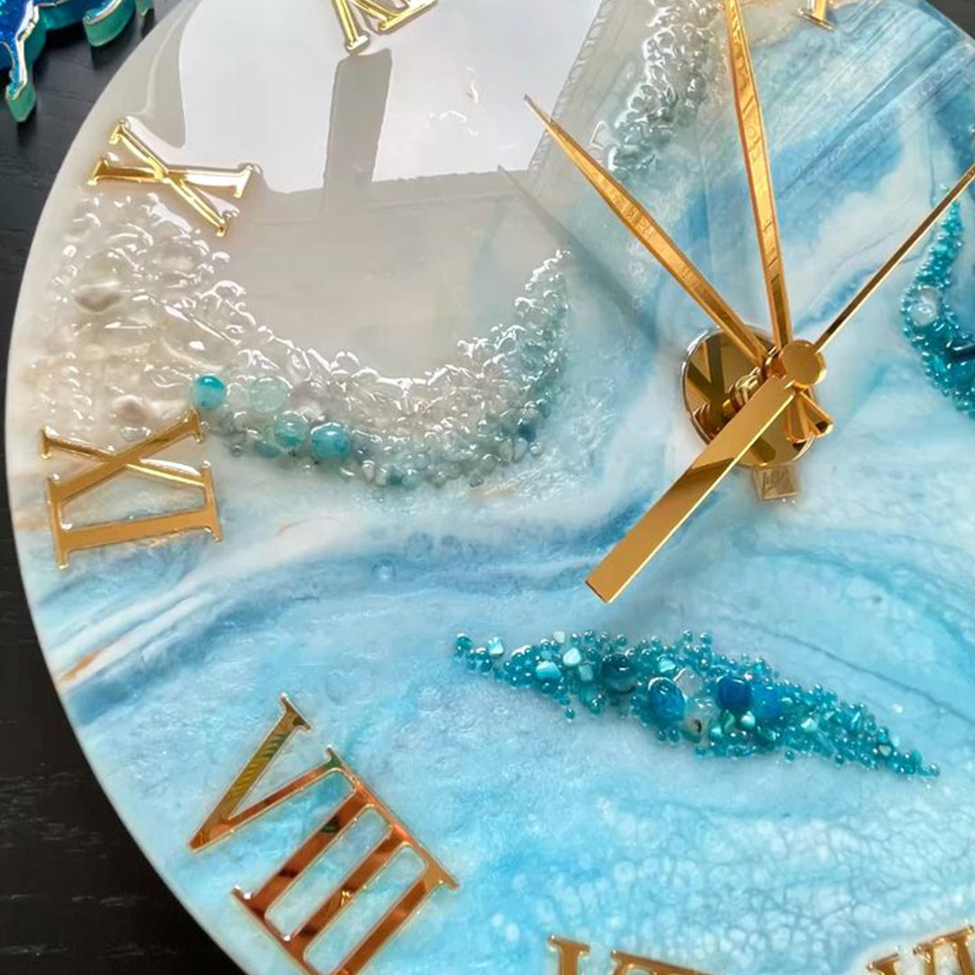 Handcrafted Luxury Resin Clock – Designed to Impress