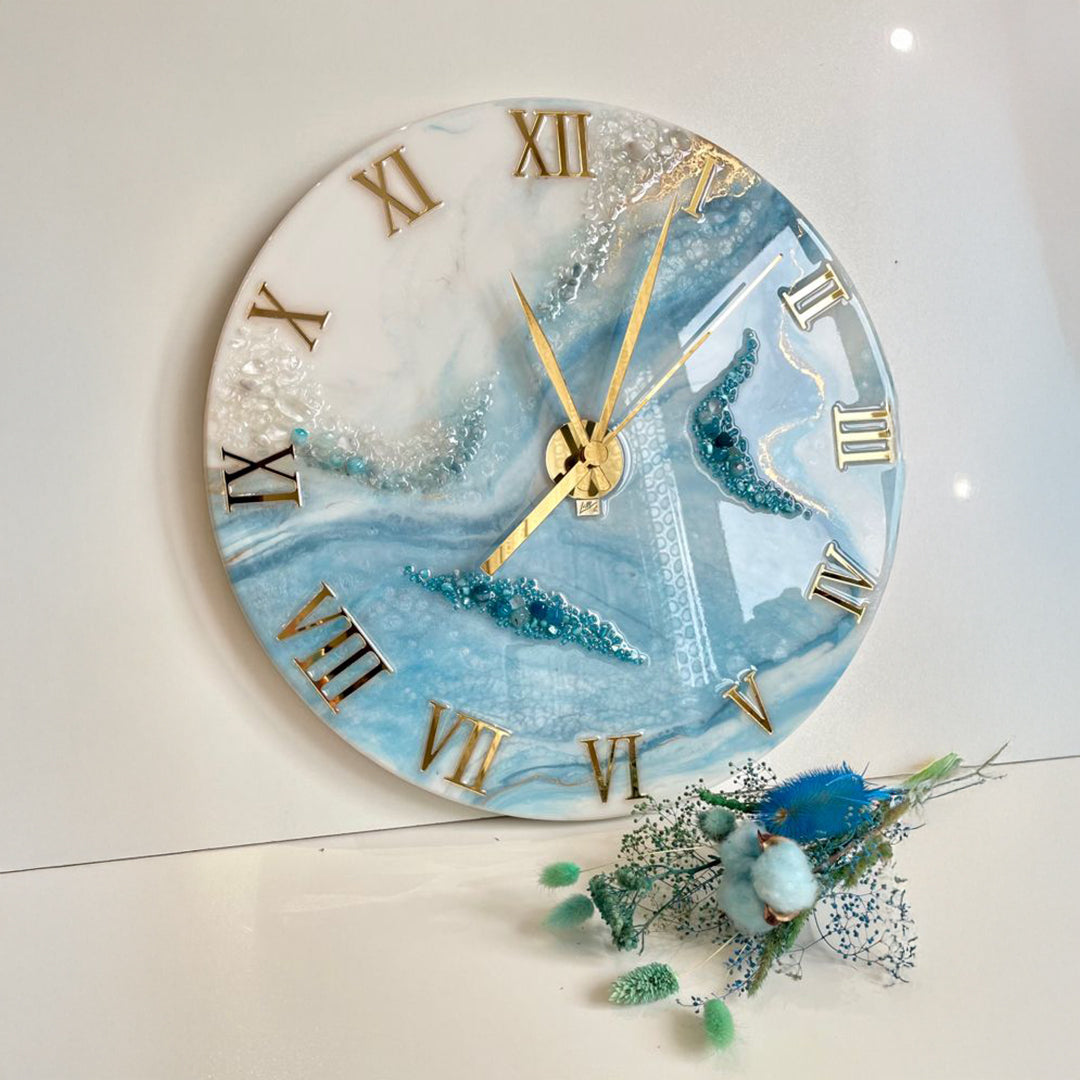 Handcrafted Luxury Resin Clock – Designed to Impress