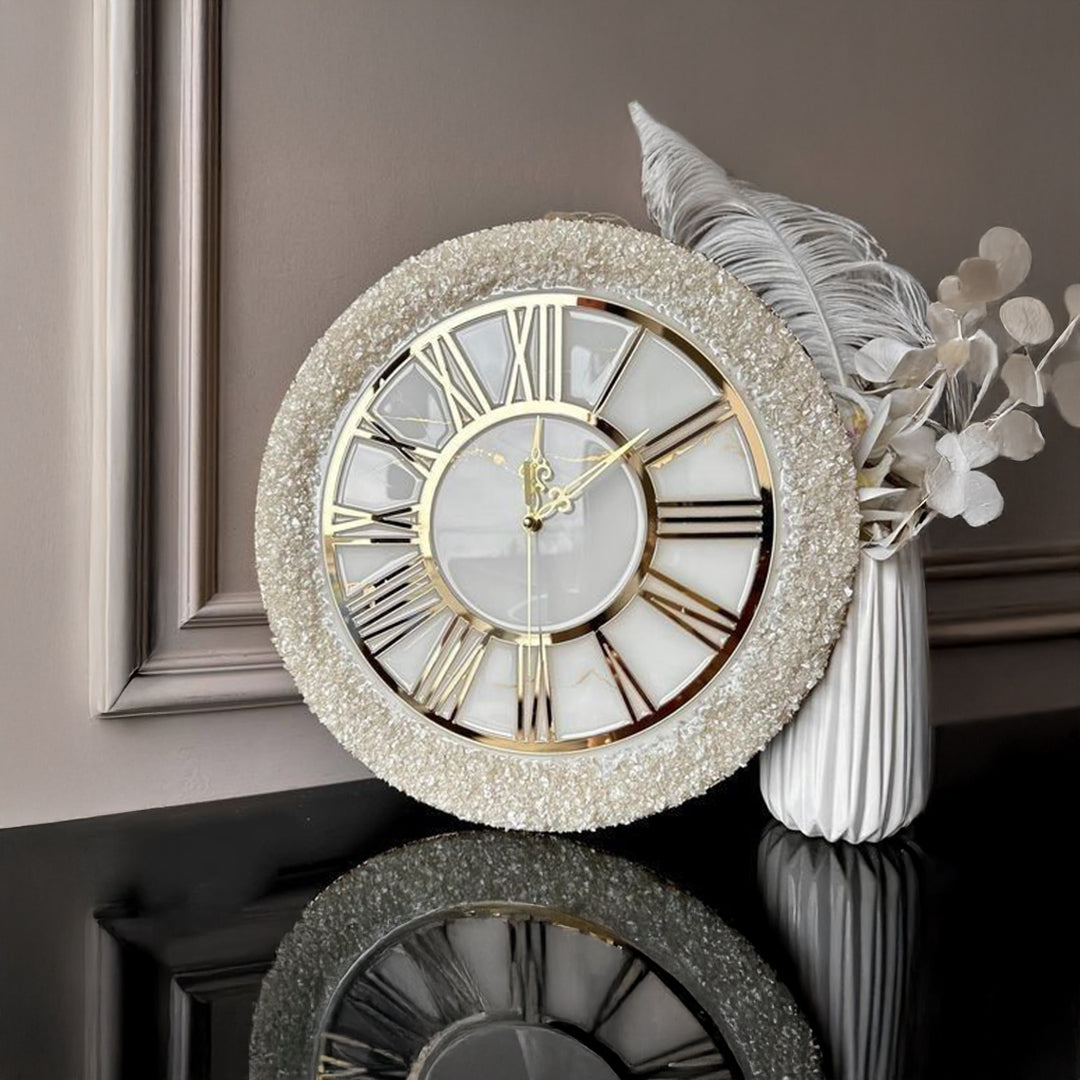 Mystic Marble – Handmade Resin Clock with Luxe Veins