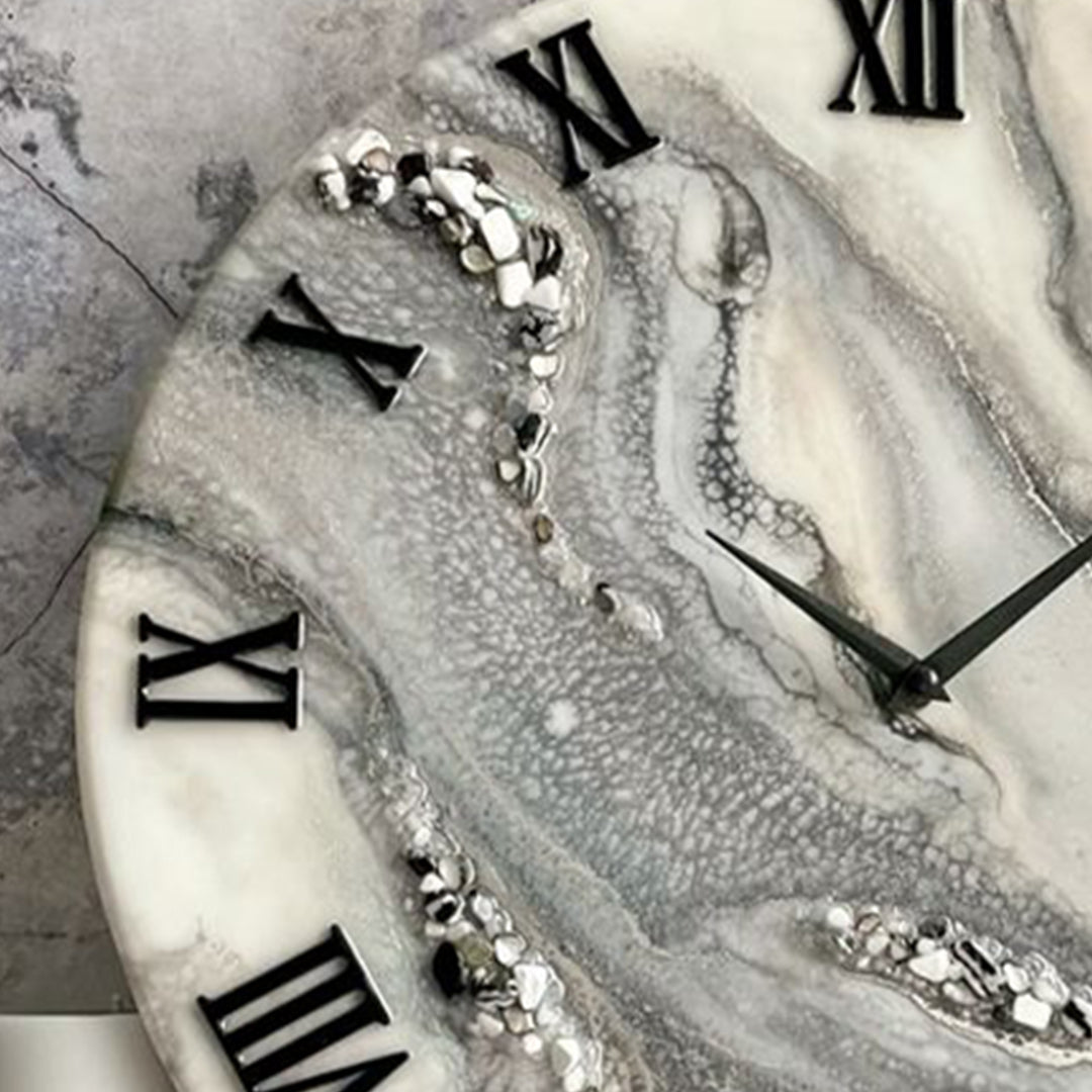 Soft Granite Resin Clock – A Classic Yet Modern Accent