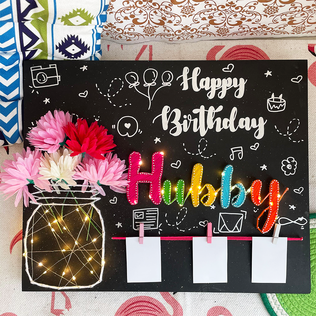 Illuminating Wishes: Birthday String Art Gift