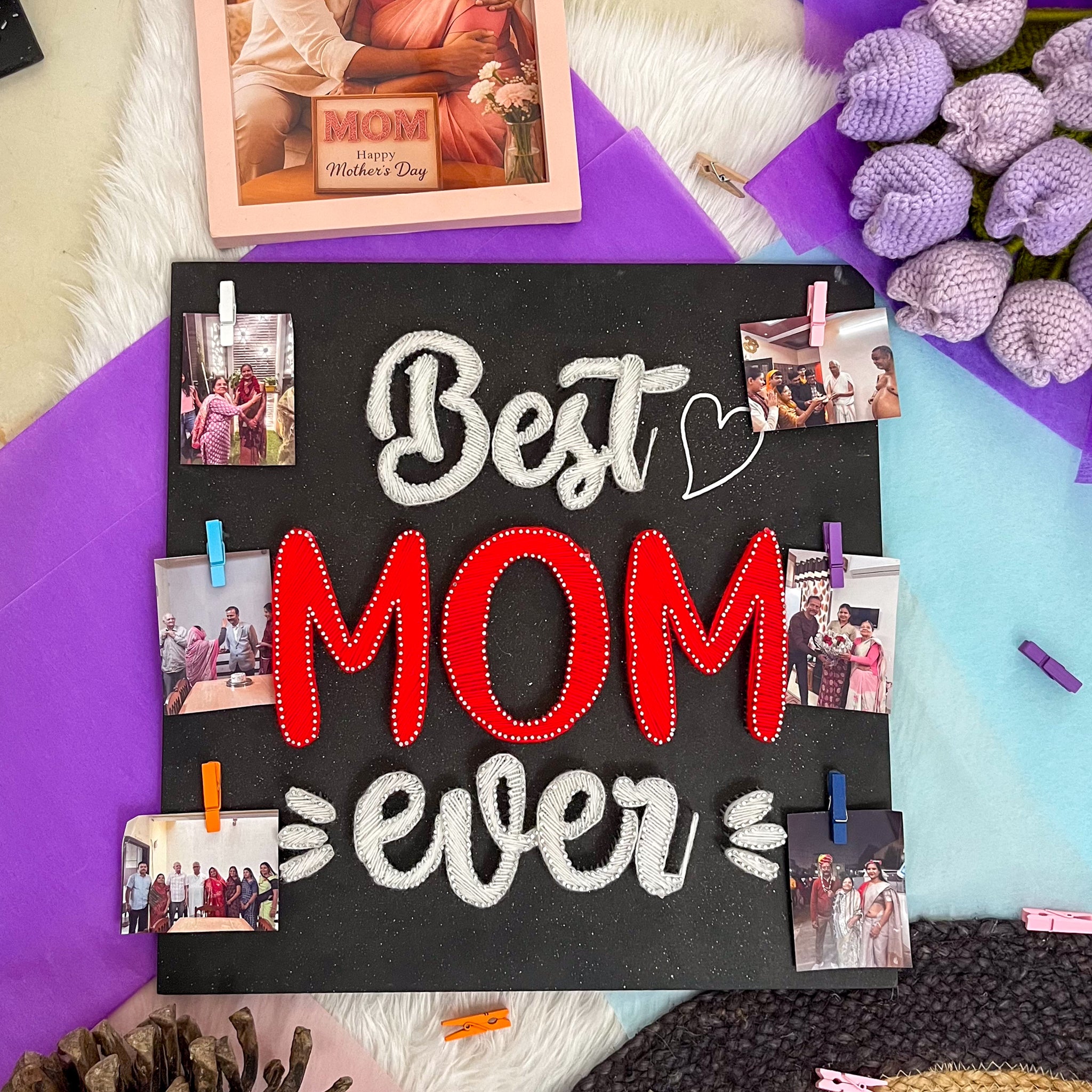 Best Mom Ever String Art – Personalized Gift for Mother's Day