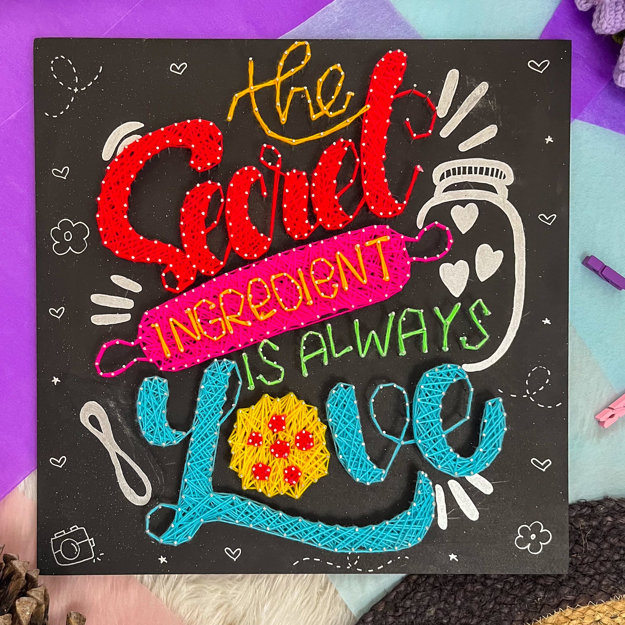 The Secret Ingredient is Always Love – Mother’s Day String Art Gift for Mom