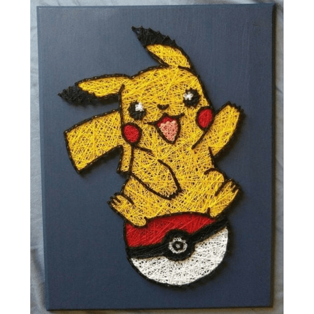 Pikachu's Sparkling Strings: A Tribute in Thread