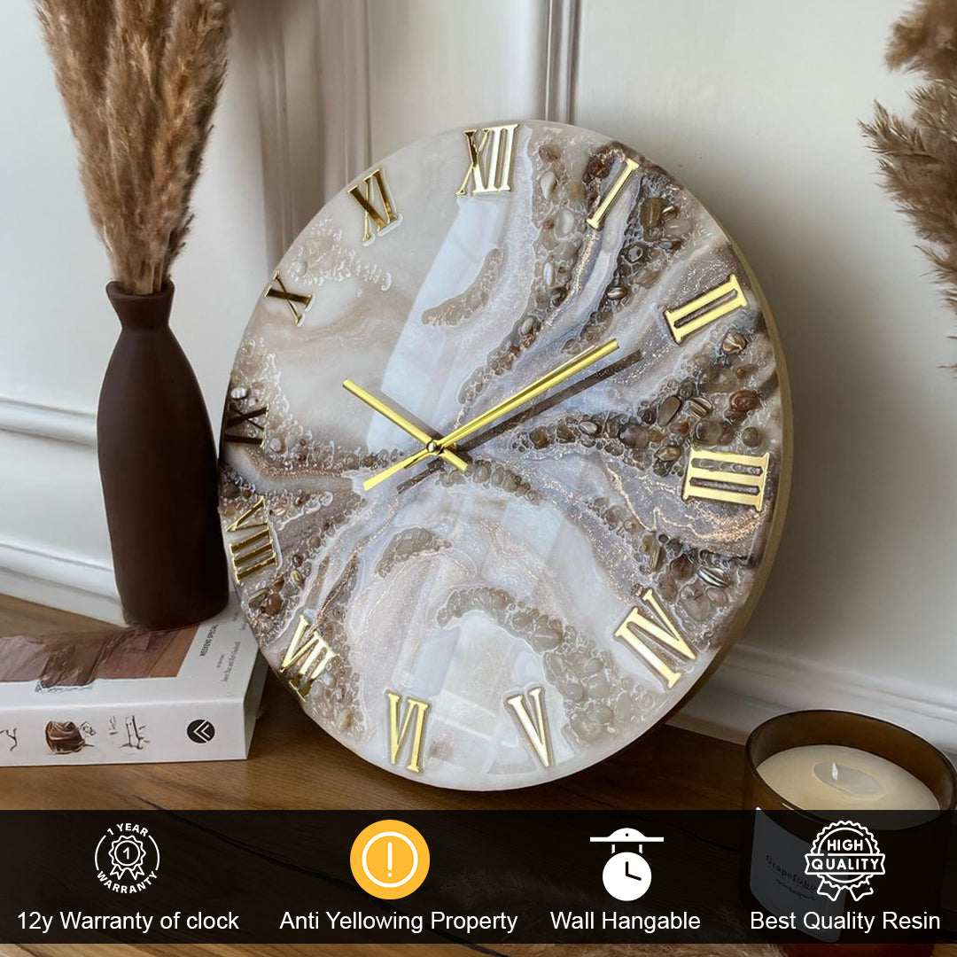 Modern Resin Art Clock – Elevate Your Interior Design