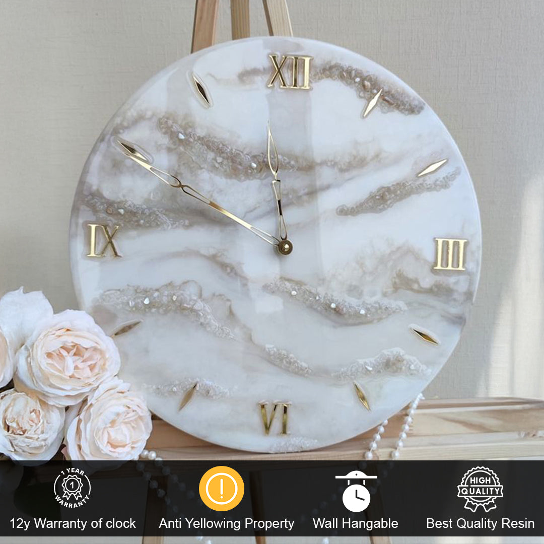 Light Mist Resin Clock – A Fall-Inspired Masterpiece