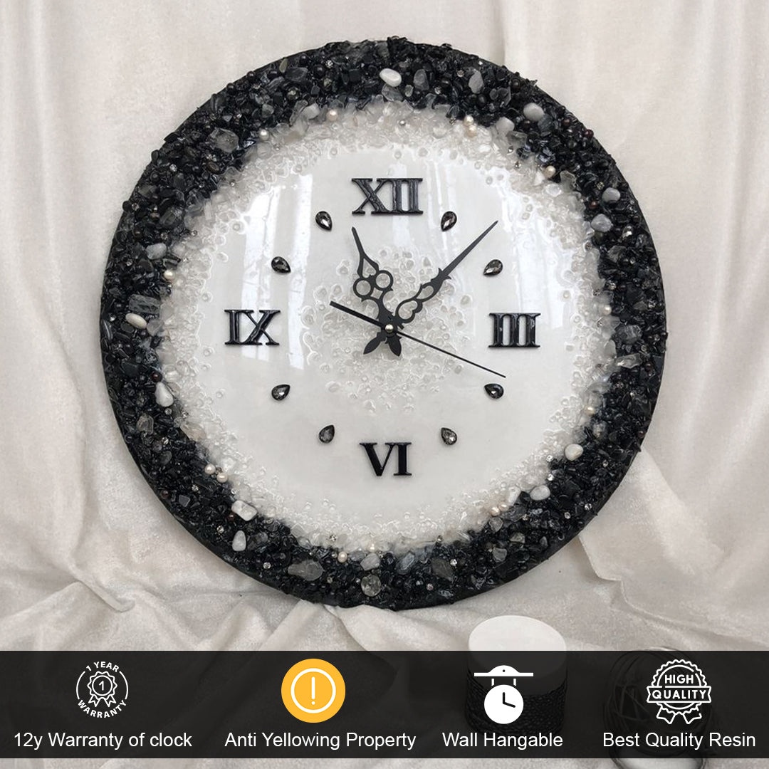 Midnight Mirage – Dark Aesthetic Resin Clock with a Mysterious Touch