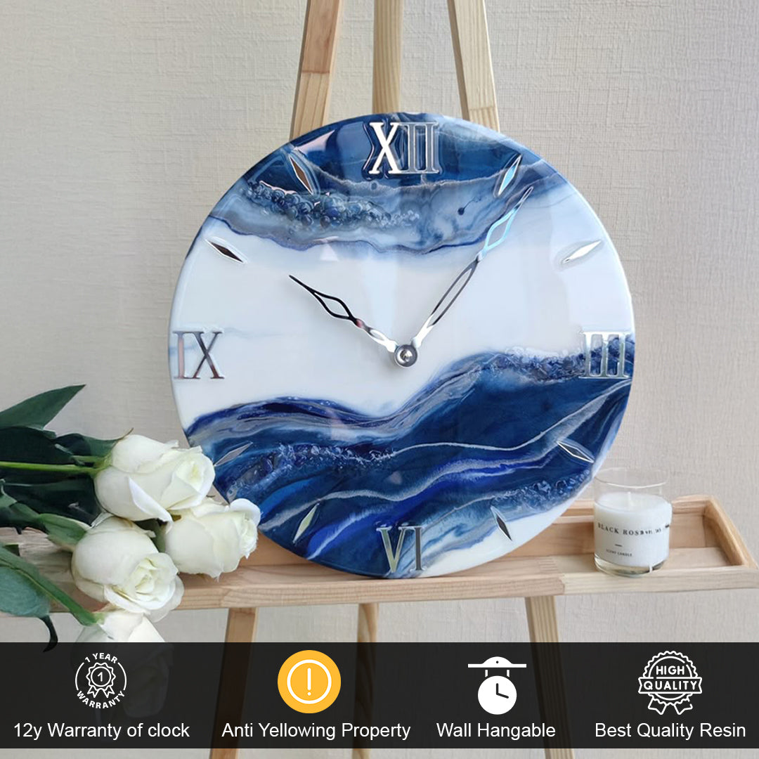 Elegant Resin Art Clock – A Stunning Timepiece for Any Space