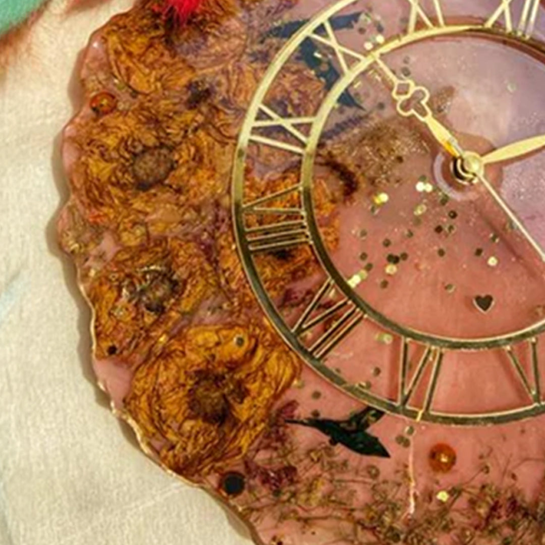 Resin Art Clock