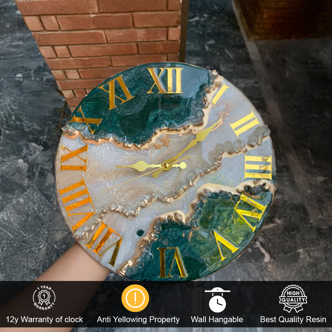 Resin Art Clock