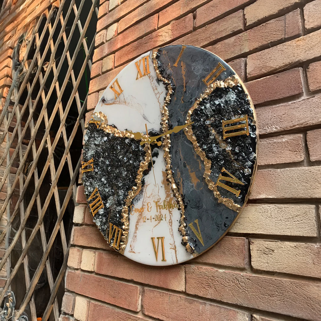 Resin Art Clock