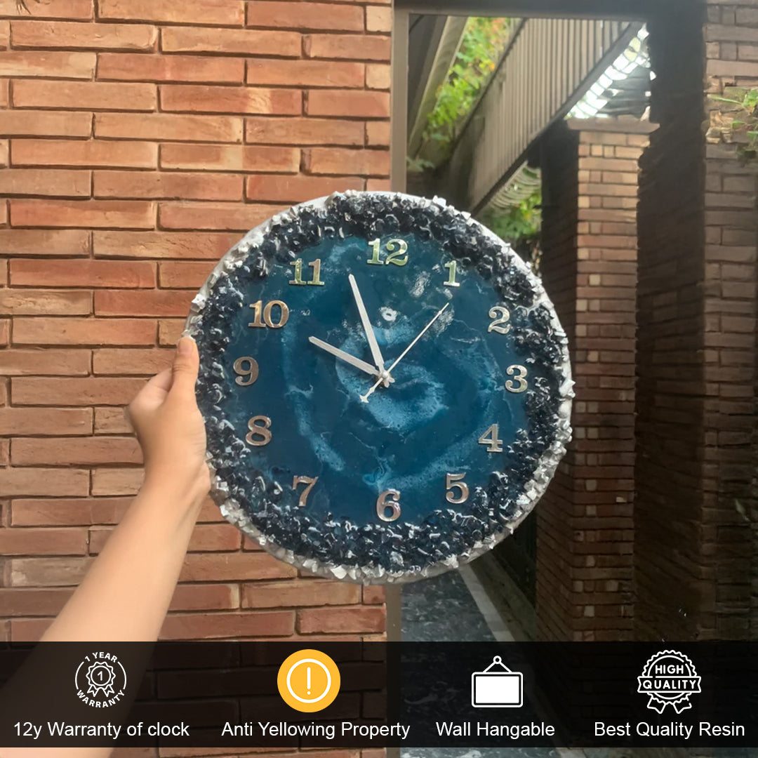 Resin Art Clock