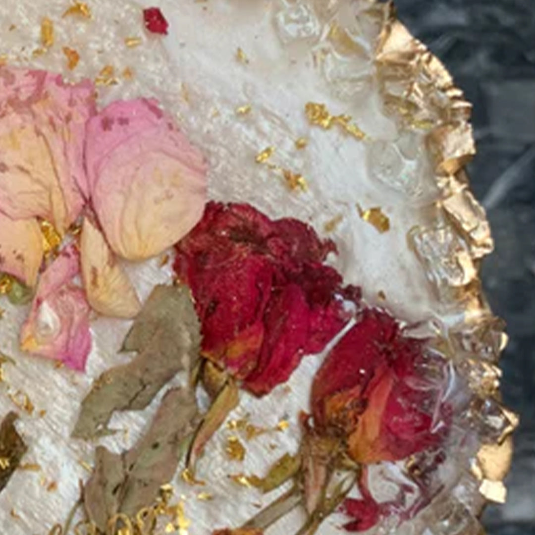 Resin Rose Flowers Frame