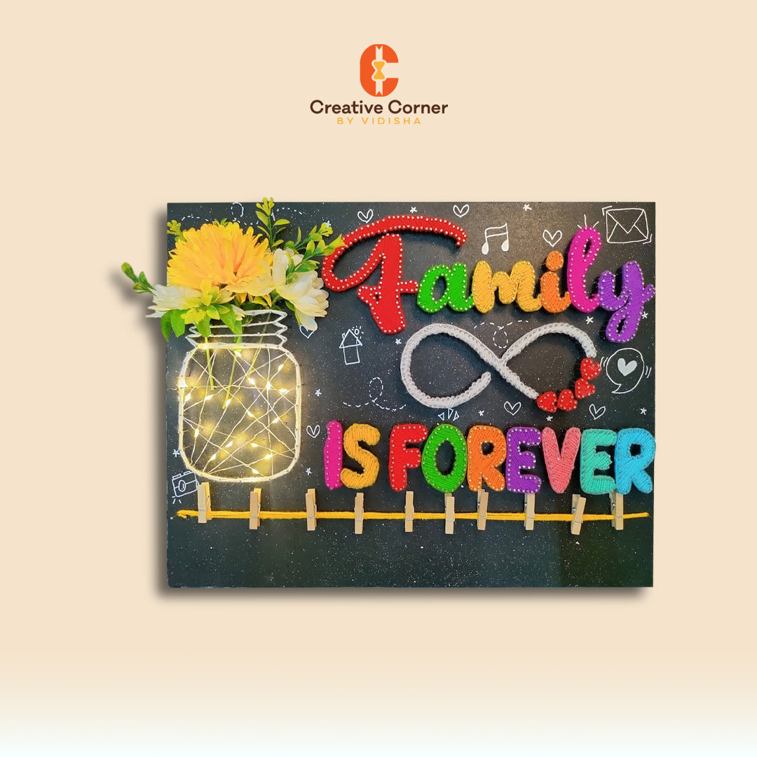 Family Ties: A Heartwarming String Art