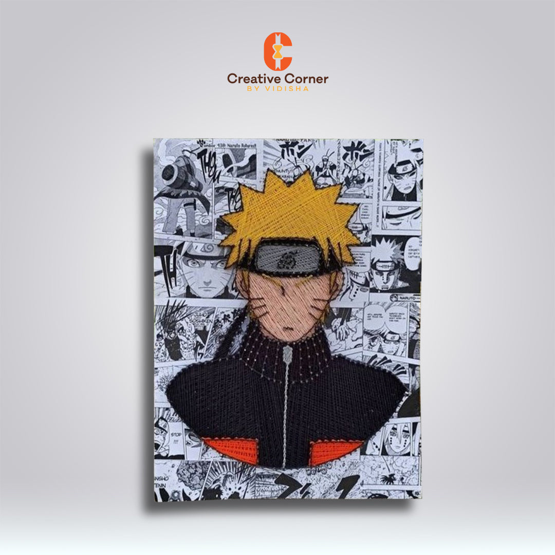 Naruto's Journey: Threaded String Artwork (Anime)