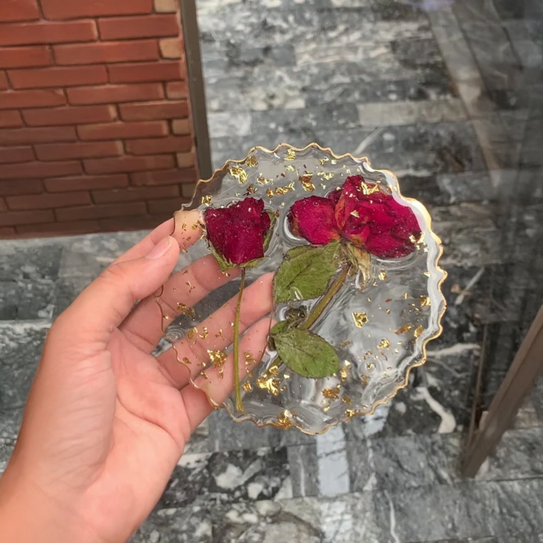 Rose Preservaton Resin Art